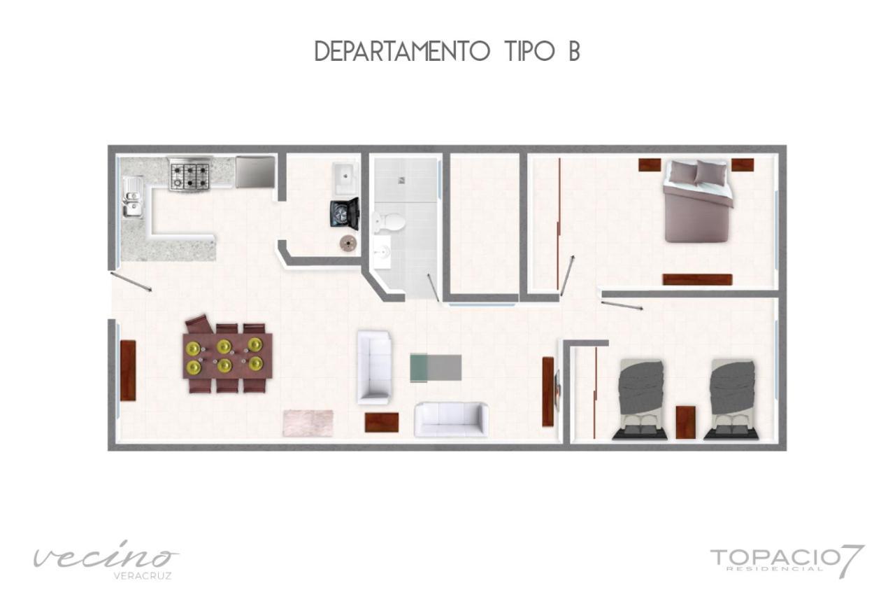 Topacio7 Residencial Lejlighed Boca del Río Eksteriør billede